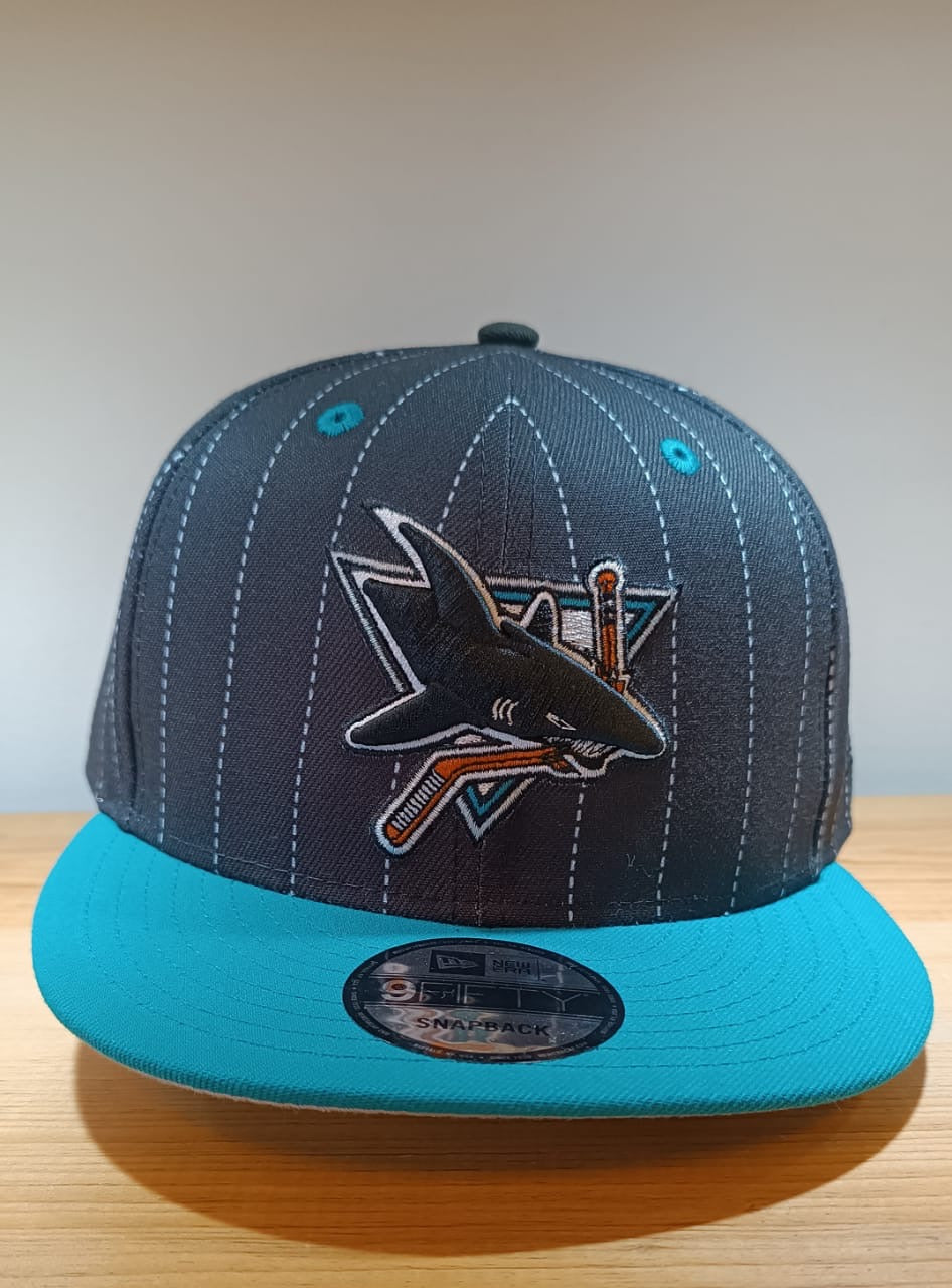 9Fifty San José Sharks Black/Pinstripes
