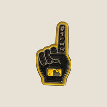 Cargar imagen en el visor de la galería, Pin Guante de espuma V.2 Negro/Amarillo
