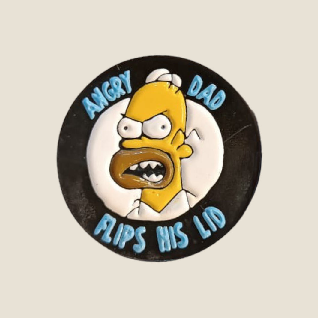 Pin Papá Enojado Logo