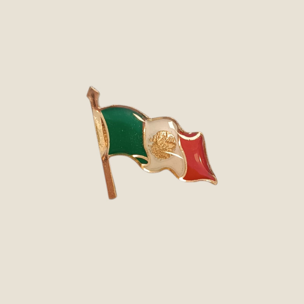 Pin Bandera de México con Resina