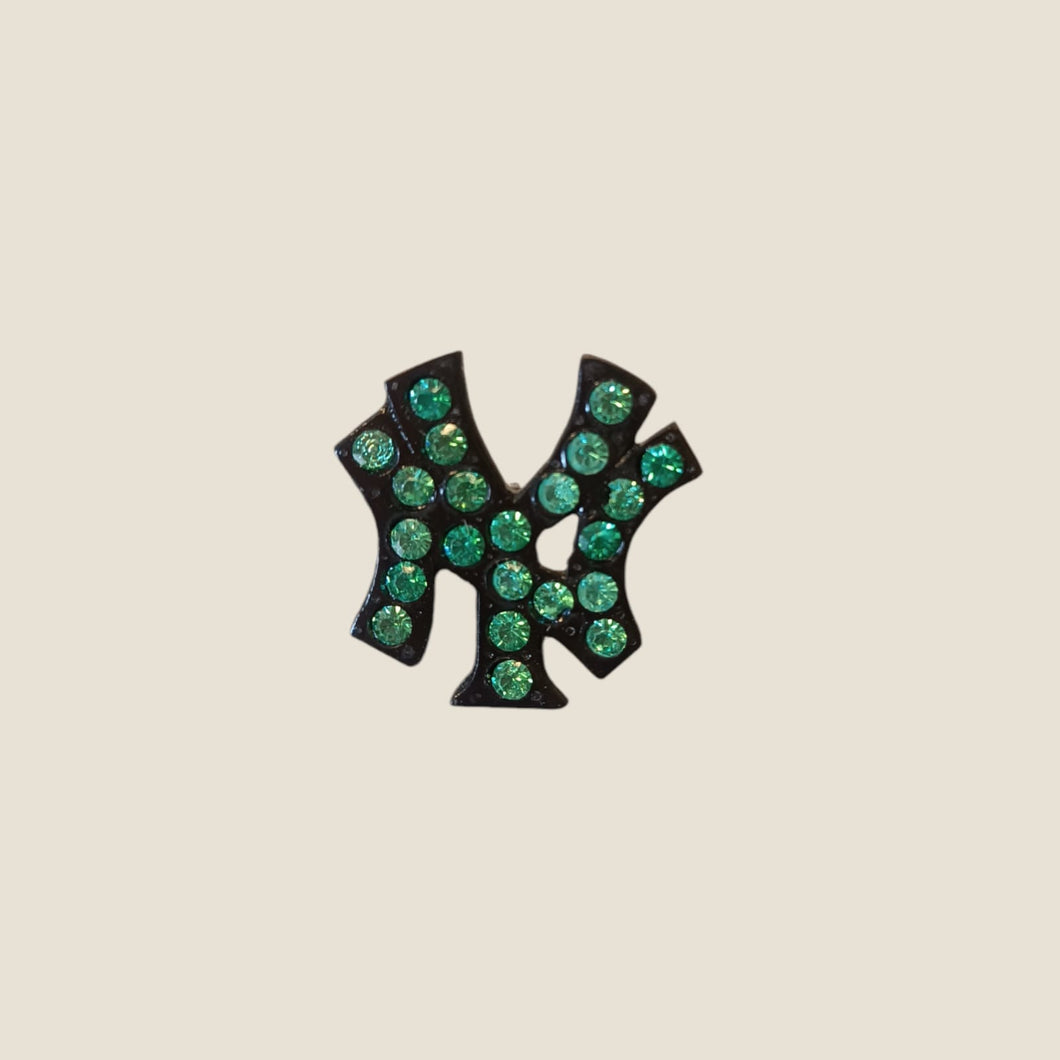 Pin NY cristales turquesa