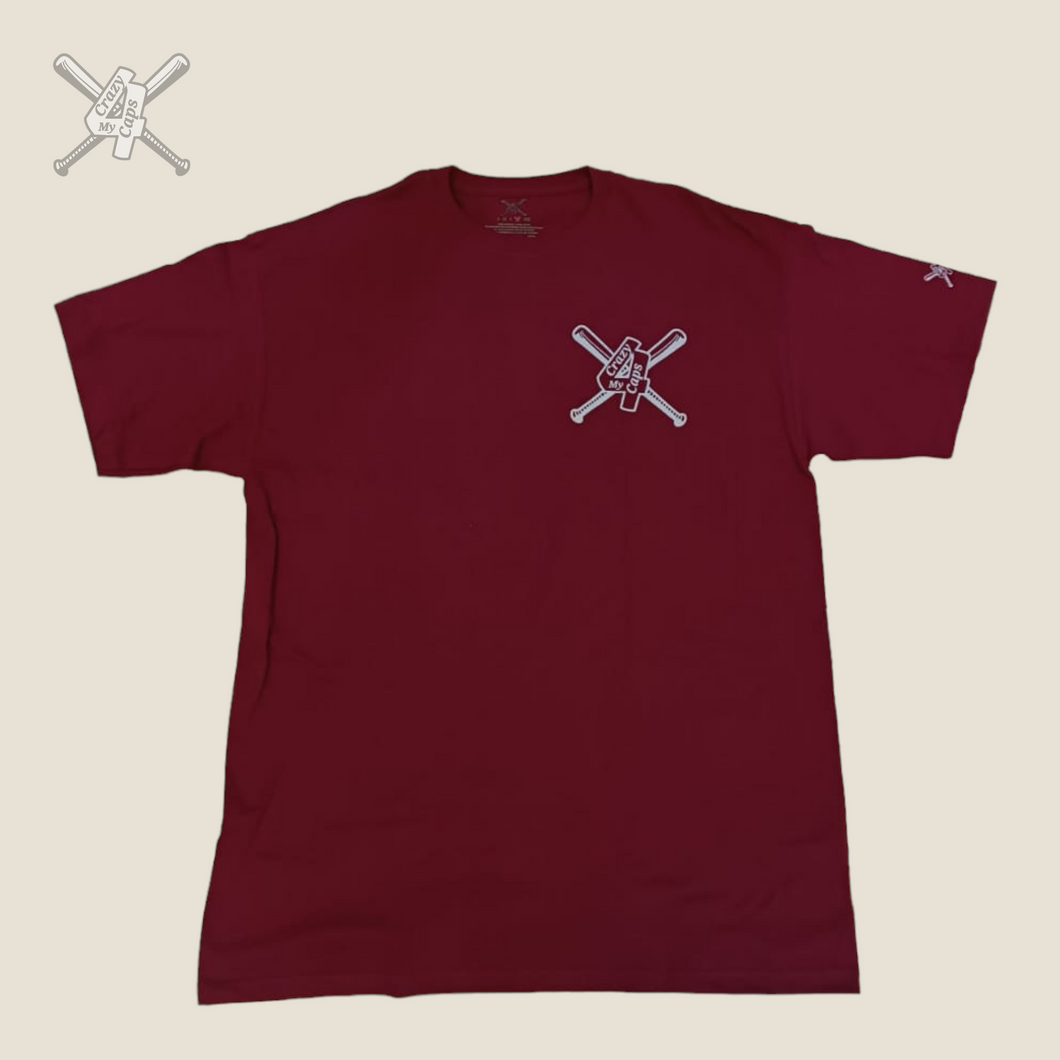 Playera 4logo Basic Maroon