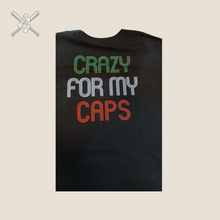 Cargar imagen en el visor de la galería, Playera Crazy For My Caps México Negra
