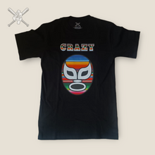 Cargar imagen en el visor de la galería, Playera Luchador Sarape Negra
