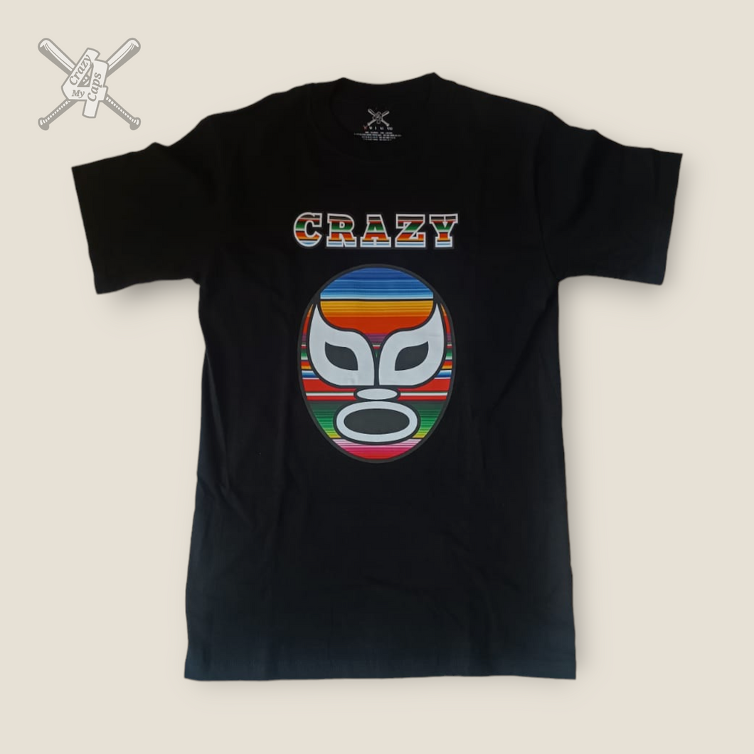 Playera Luchador Sarape Negra