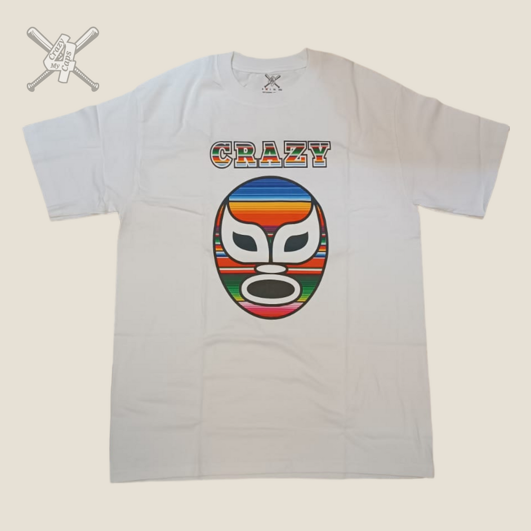 Playera Luchador Sarape Blanca