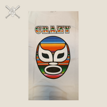 Cargar imagen en el visor de la galería, Playera Luchador Sarape Blanca
