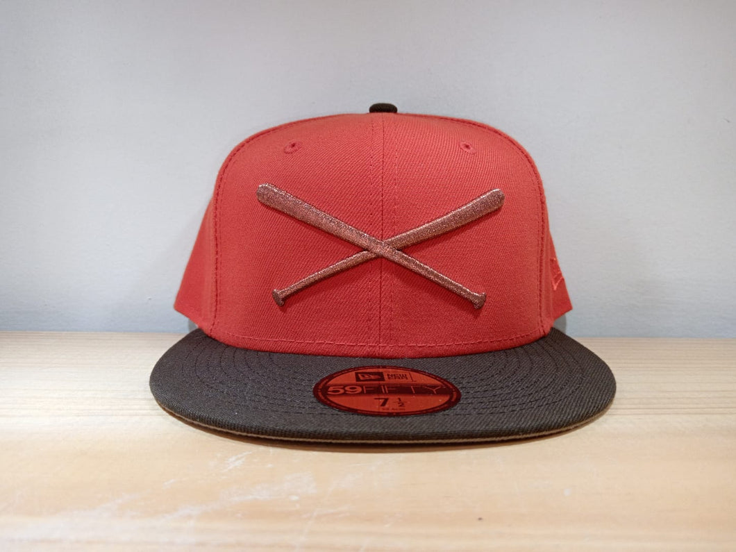 59Fifty JustFitteds Orange Metallic