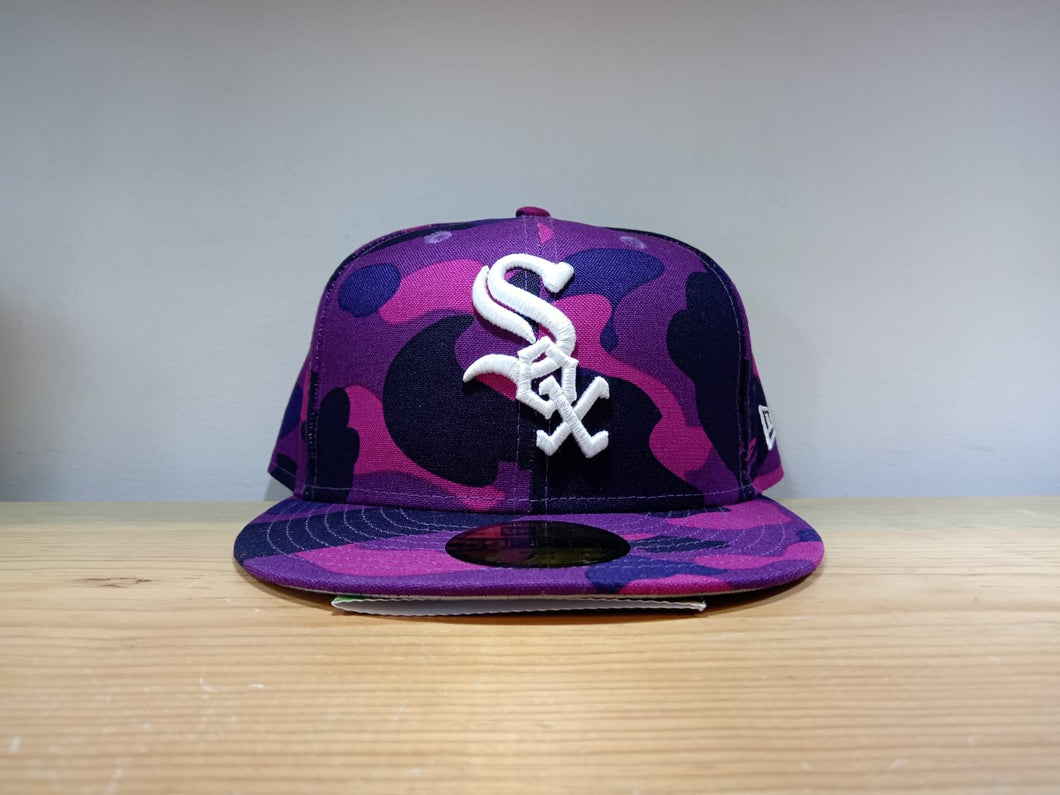 59Fifty BAPE x MLB New Era White Sox Purple