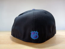 Cargar imagen en el visor de la galería, Anaheim Ducks Black Purple Light Blue Under Brim 59FIFTY

