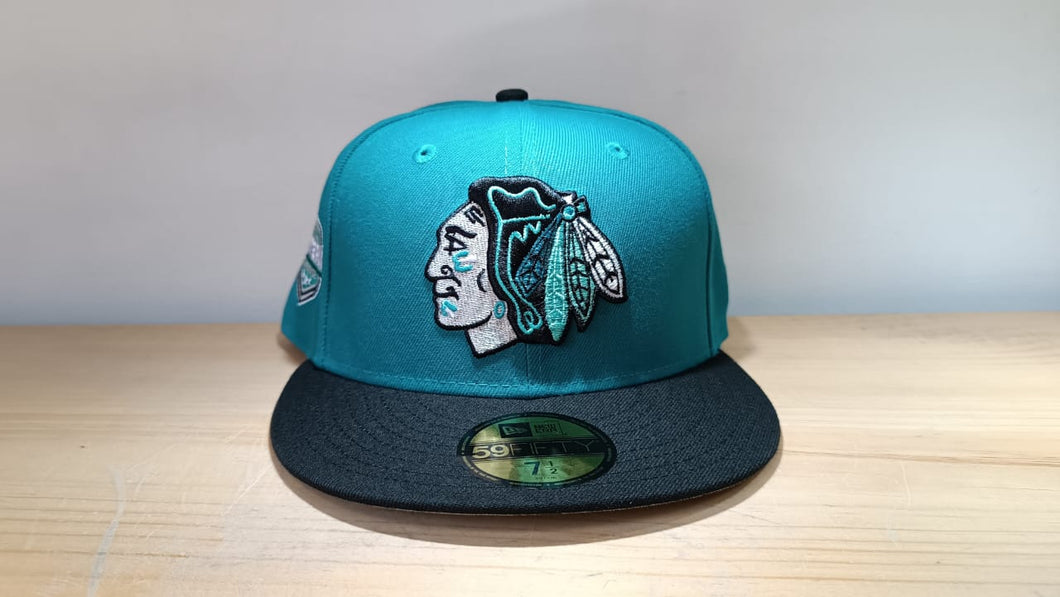 59Fifty Chicago Blackhawks Aqua